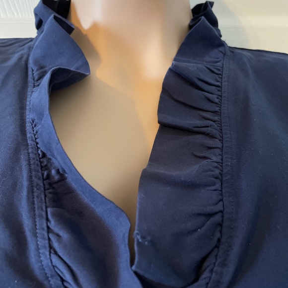 Crown & Ivy Curvy Navy Blue blouse - Picture 3 of 4